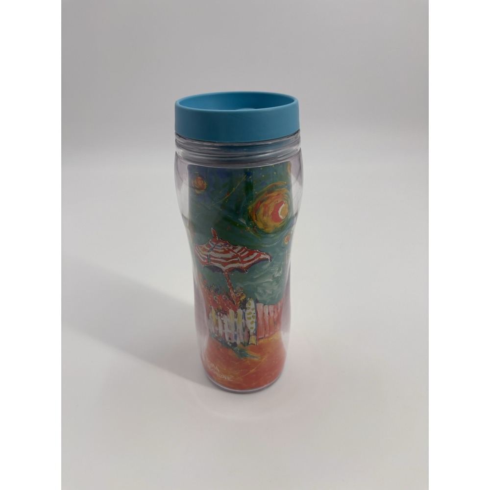 Tervis Tumblers Leoma Lovegrove 20 Oz Cup summer day bicycle riding lt blue